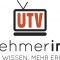 Logo Unternehmerinnen-TV UTV im stilistischen Bildschirm
