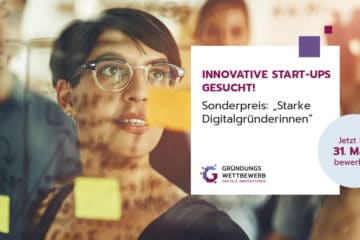 Gründungswettbewerb – Digitale Innovationen: Sonderpreis "starke Digitalgründerinnen"